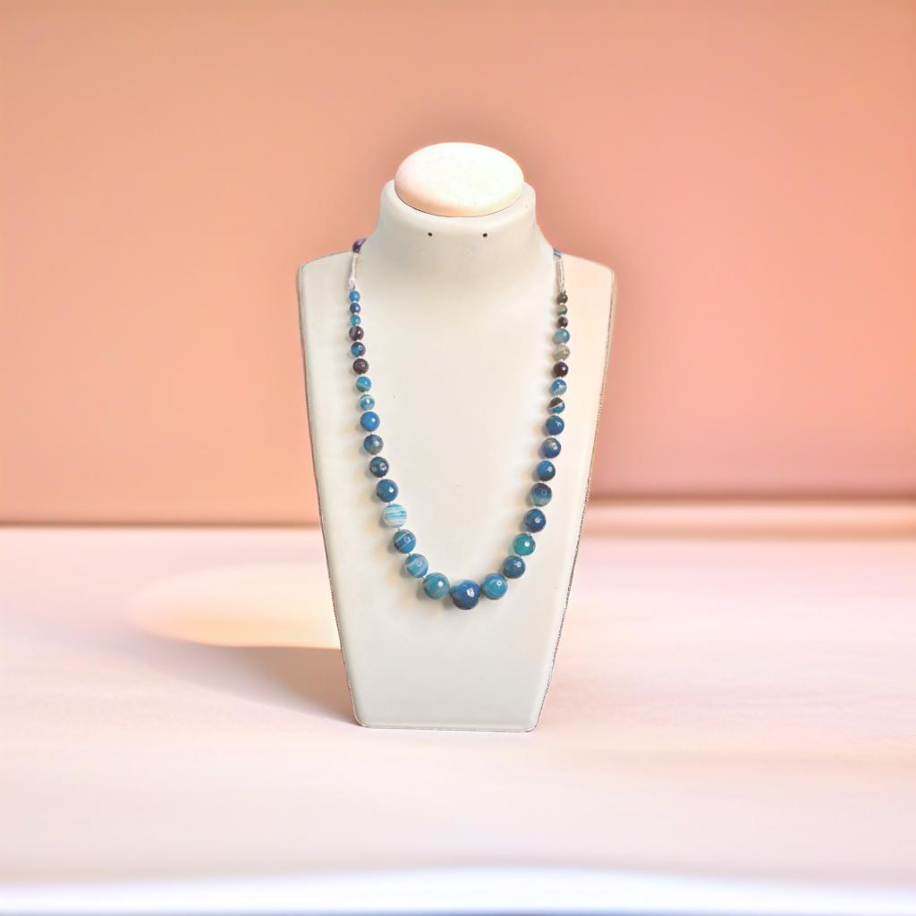 Agate Blue Necklace