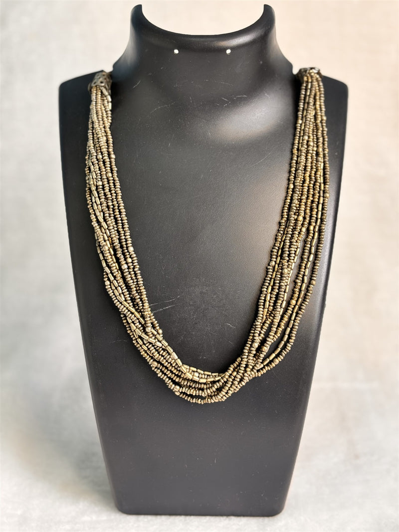 Antique Metal Beads Necklace