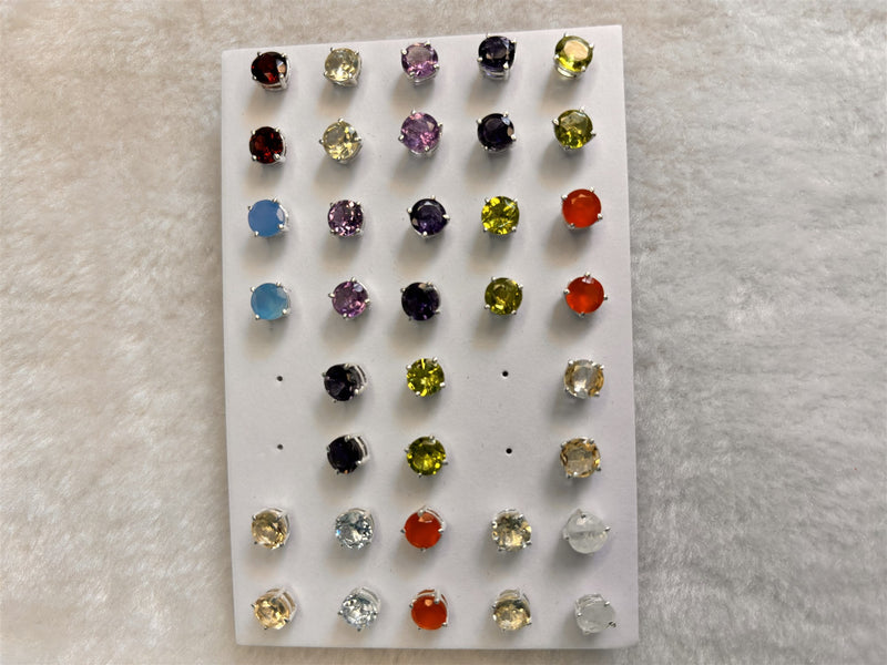 Assorted gemstones round (18pieces)