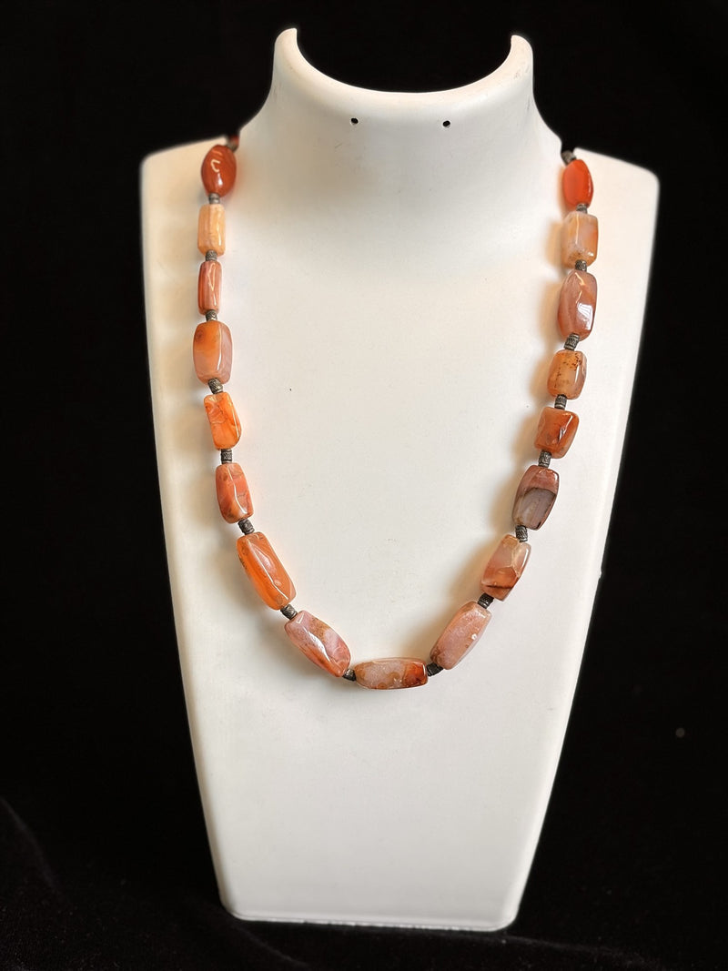 Carnelian Tumble Necklace (2 Strands)