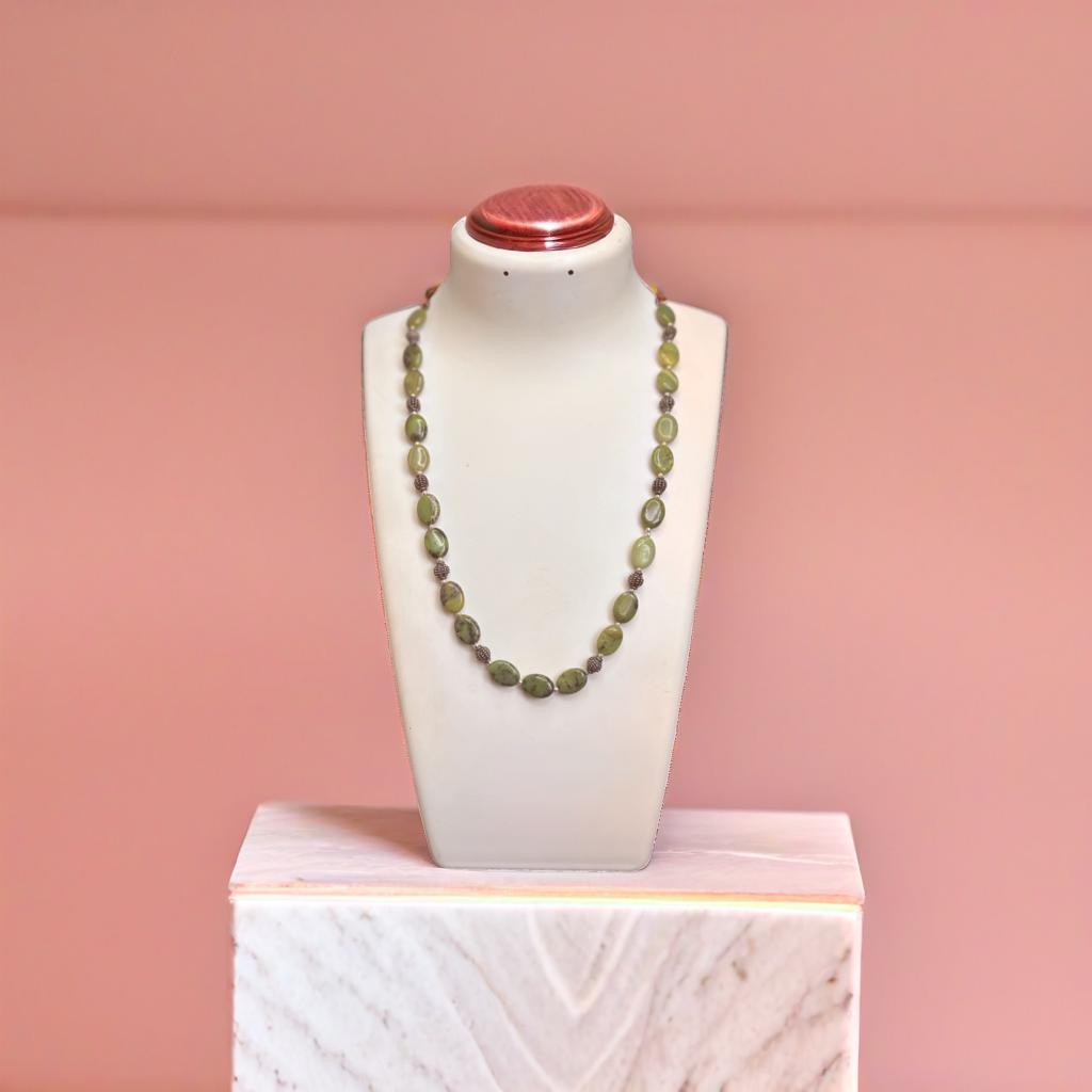 Chrysophase Green Necklace