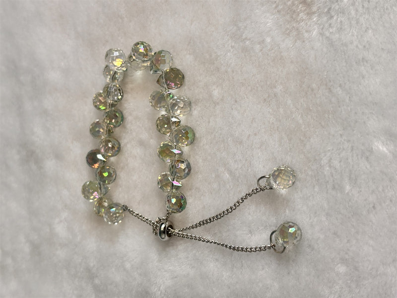 Clear Crystal Drop Bracelet