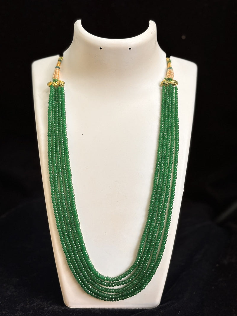 Emerald Crystal Necklace (5 Strands)
