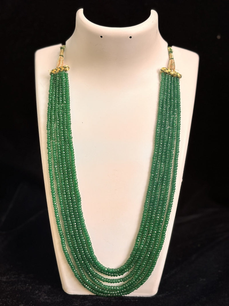 Emerald Crystal Necklace (6 Strands)