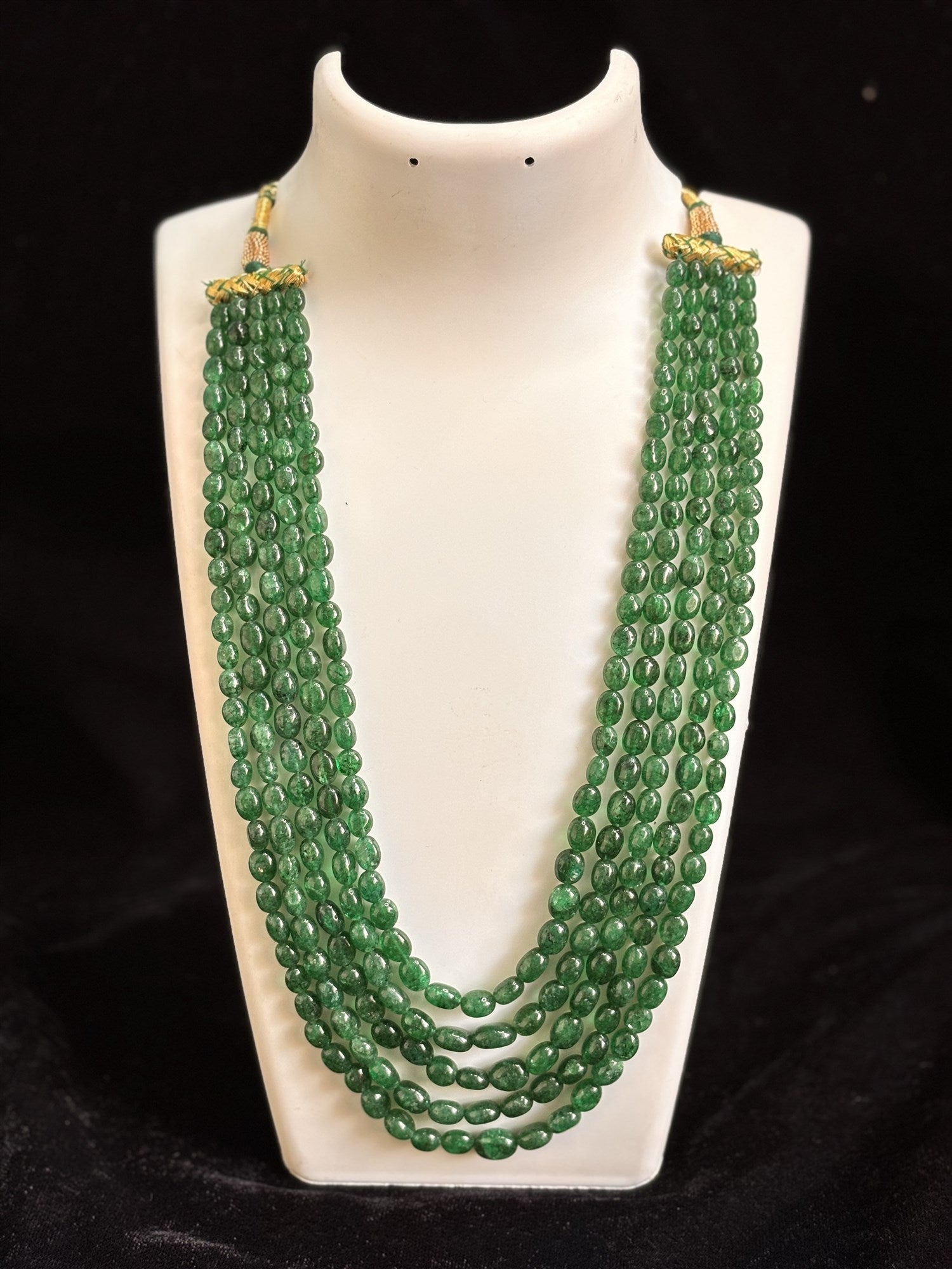 Jade oval 5 strands