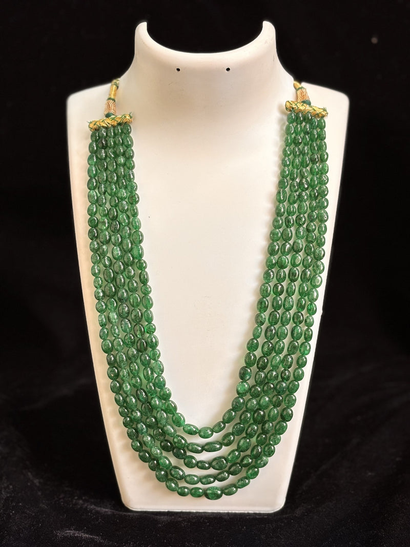 Jade Oval Necklace (5 Strands)