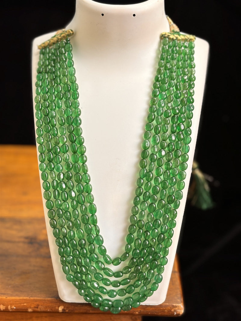 Jade Oval Necklace (6 Strands)