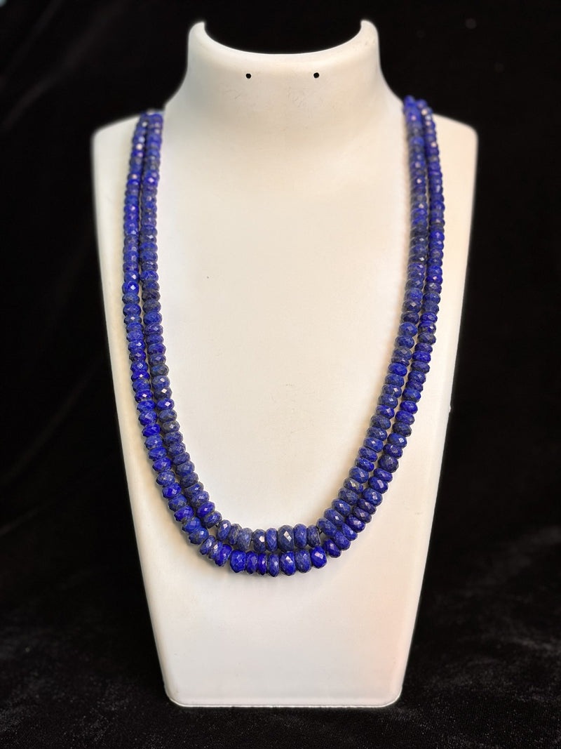 Lapis Lazuli Rondell cutting 2 strands