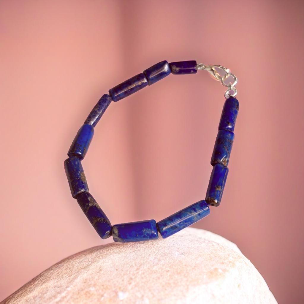 Lapiz Lazuli Tube Bracelet