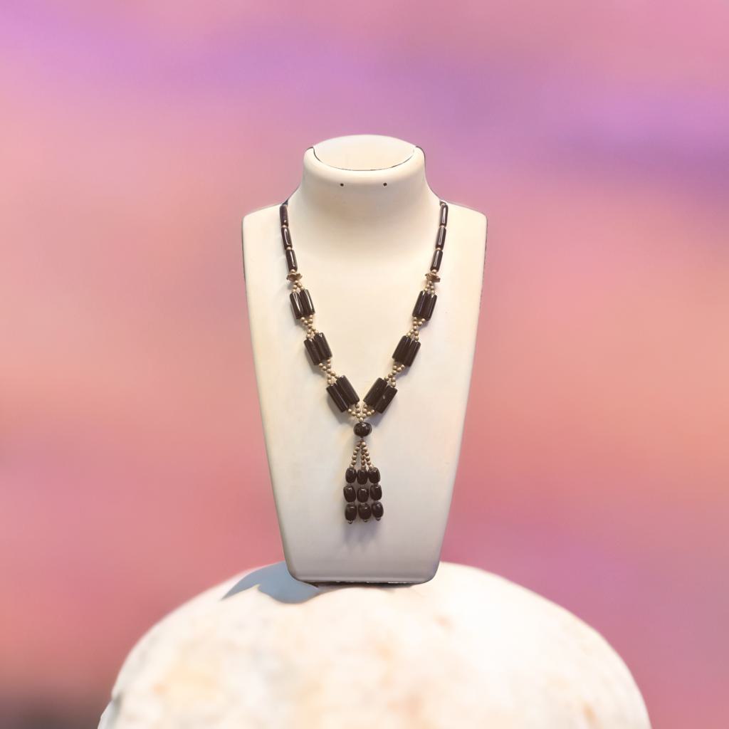 Onyx Black Multi Shaped Necklace