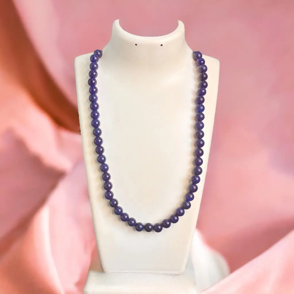 Onyx Royal Blue 1 Strand Necklace Ru antique