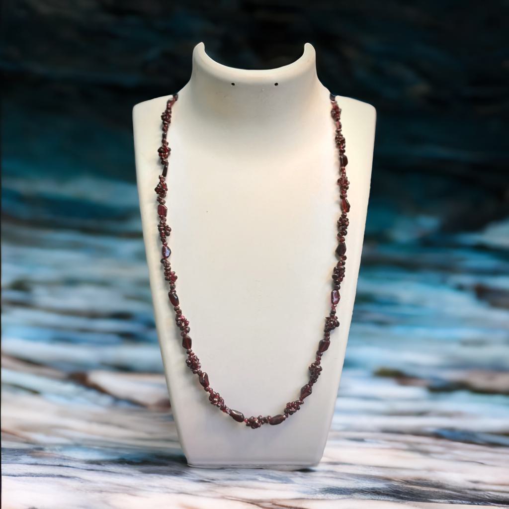 Garnet Pomegranate Red Mala Ru antique