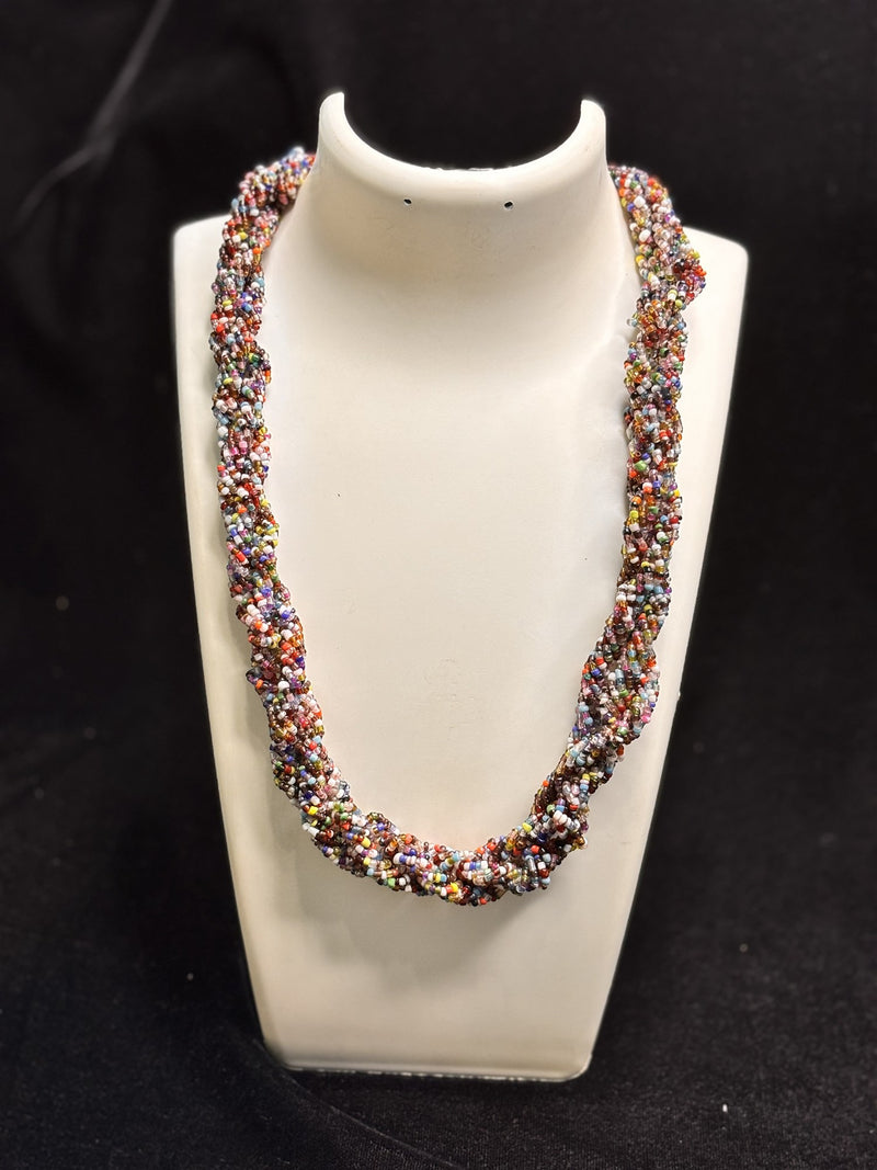 Rocaille Multi-Strand Necklace (Multicolor Confetti)