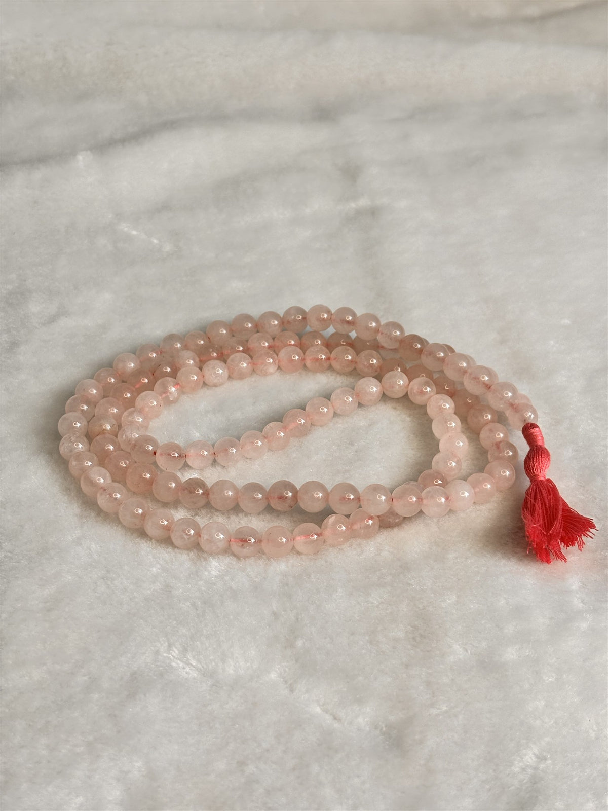 Rose Quartz prayer mala