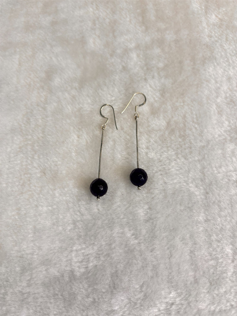 Natural Sapphire Drop Earrings