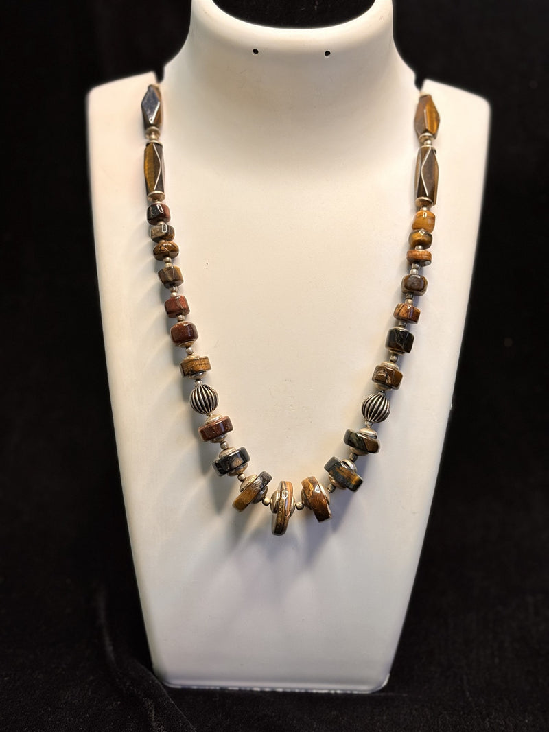 Tiger Eye Smooth Finish Necklace