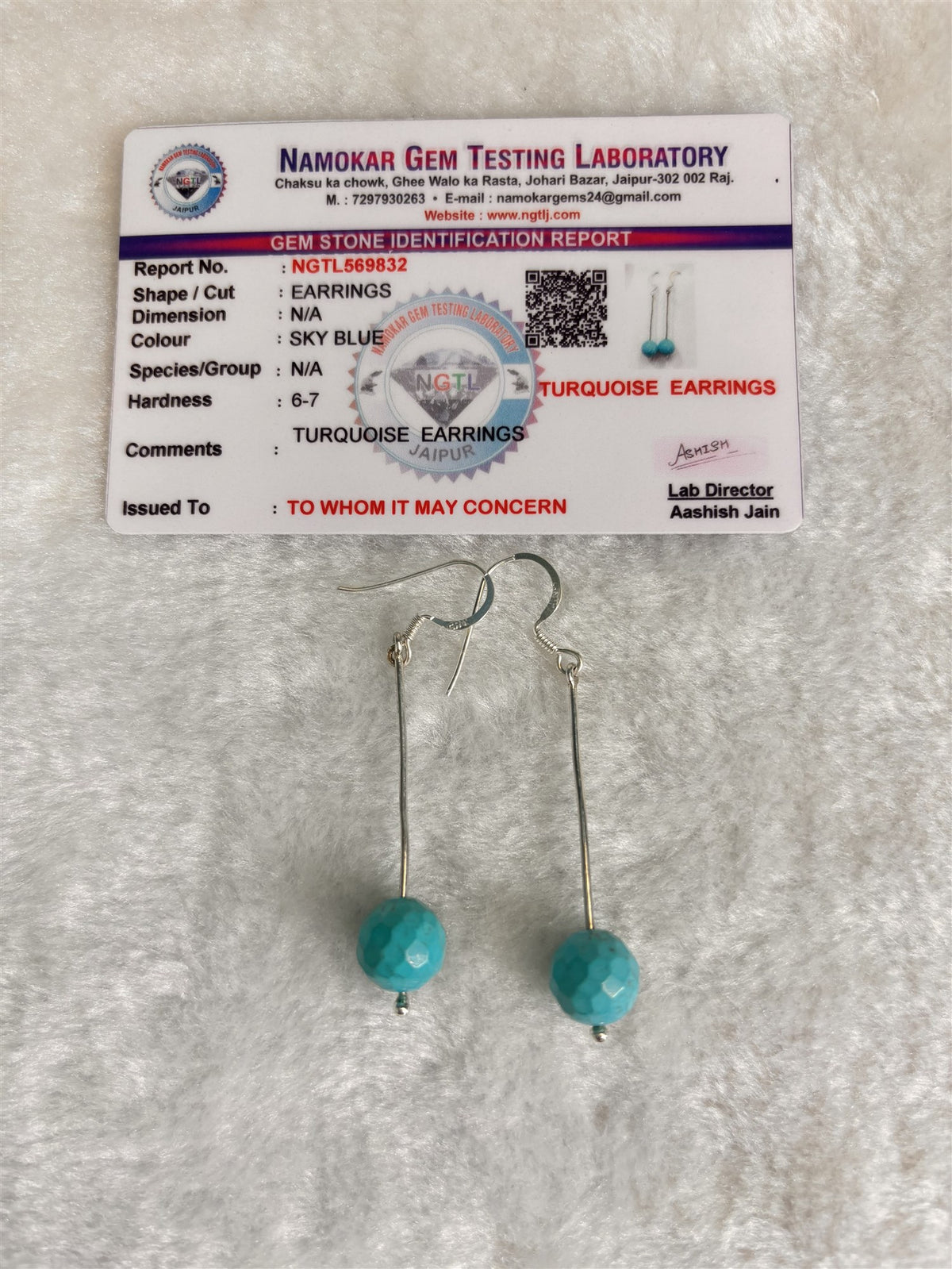 Turquoise drop